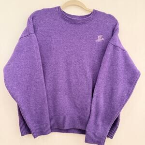 Crayola x Kohl's "Rise Above" Purple Embroidered Sweater Size XL